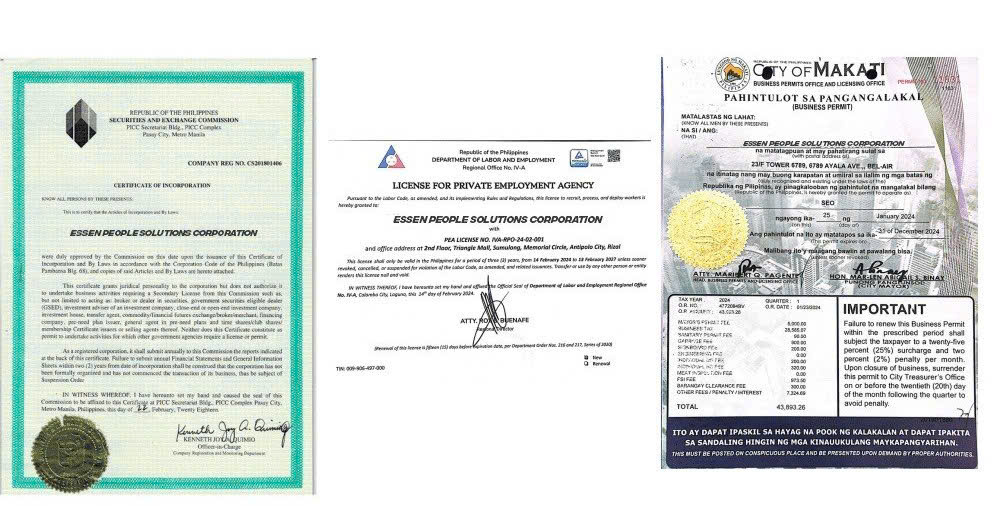 Permits and Licenses